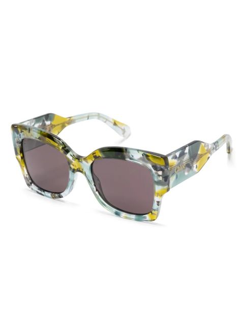 Chloé Eyewear butterfly-frame sunglasses - Green - zdjęcie produktu nr 2