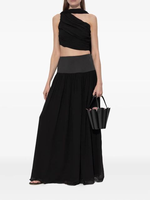 Posse Solene draped one-shoulder top - Black - zdjęcie produktu nr 2