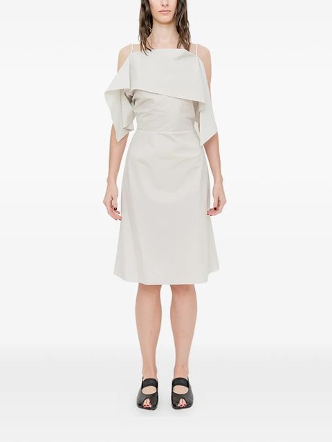MM6 Maison Margiela open-shoulder mini dress - Neutrals - zdjęcie produktu nr 1