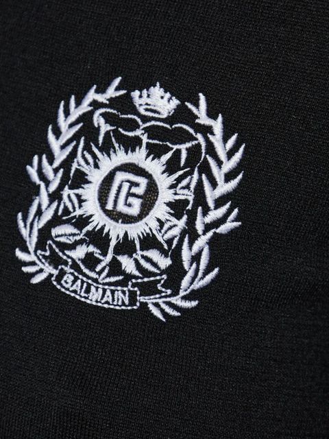 Balmain ribbed T-shirt - Black