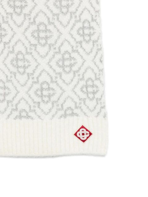 Casablanca patterned scarf - White - zdjęcie produktu nr 2