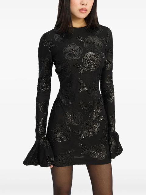 ROTATE BIRGER CHRISTENSEN long-sleeve mini dress - Black