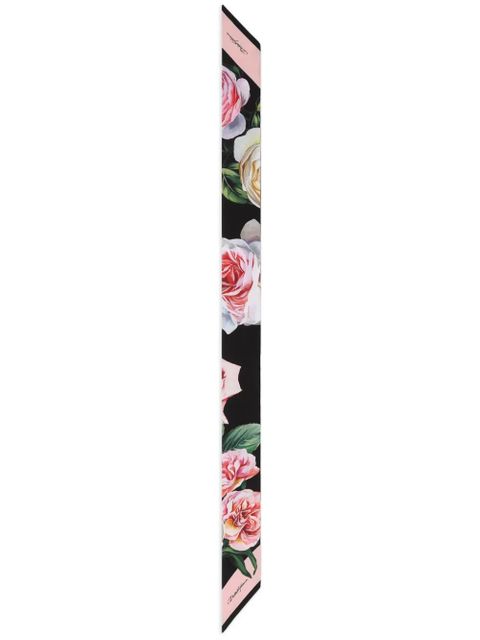 Dolce & Gabbana floral-print headscarf - Black - zdjęcie produktu nr 1