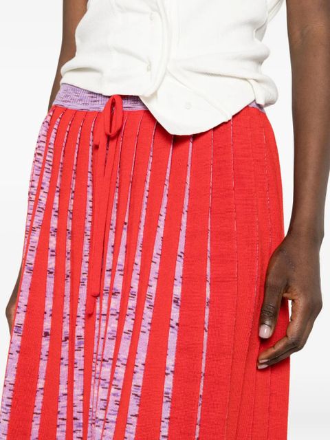 Missoni drawstring mini skirt - Red