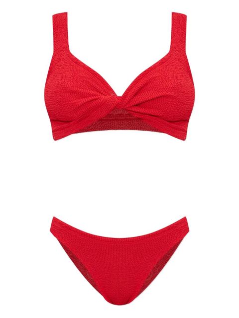 Hunza G Juno crinkle bikini - Red