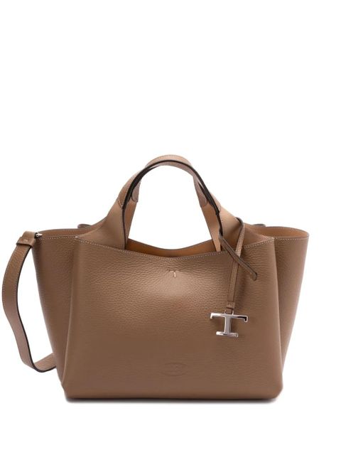 Tod's leather two-way handbag - Brown - zdjęcie produktu nr 1