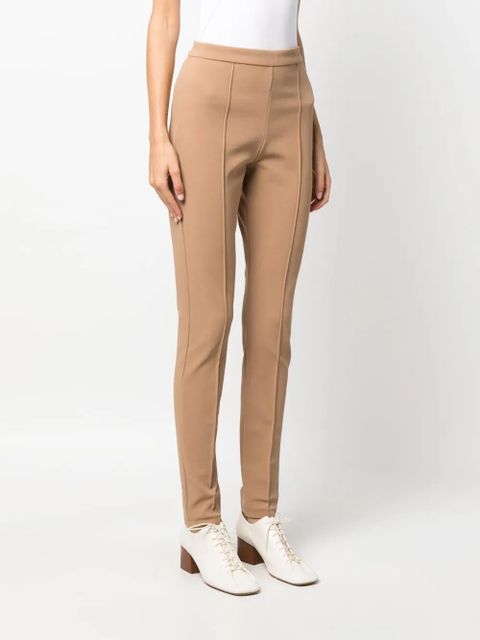 Max Mara seam-detail high-waist leggings - Neutrals