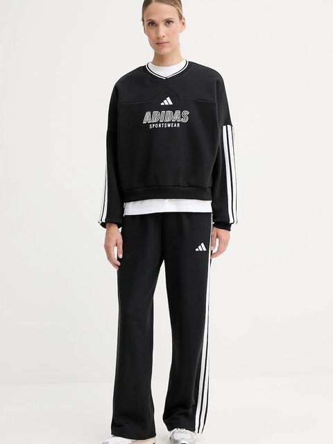 adidas spodnie dresowe Essentials damskie kolor czarny z aplikacją JW7182 - zdjęcie produktu nr 2