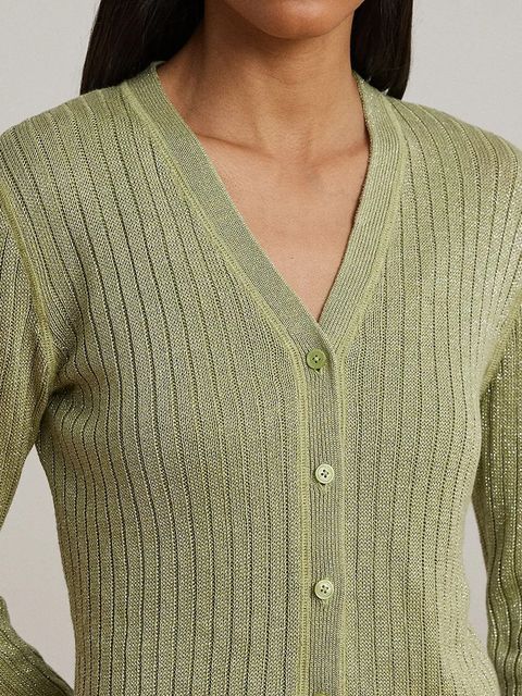 Lauren Ralph Lauren kardigan z domieszką lnu