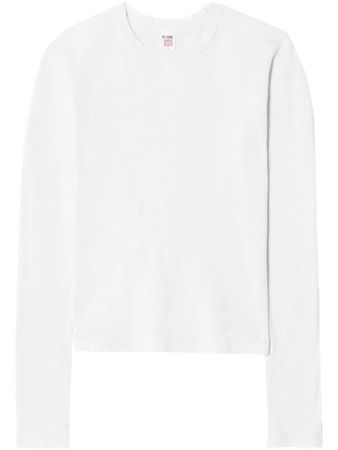 RE/DONE 90s Baby long-sleeve T-shirt - White - zdjęcie produktu nr 1
