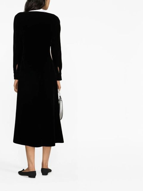 Tory Burch peter pan collar dress - Black