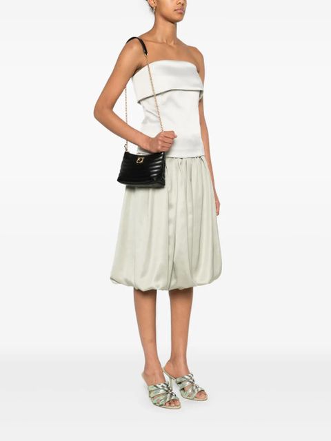 Ferragamo Gancini-plaque shoulder bag - Black - zdjęcie produktu nr 2