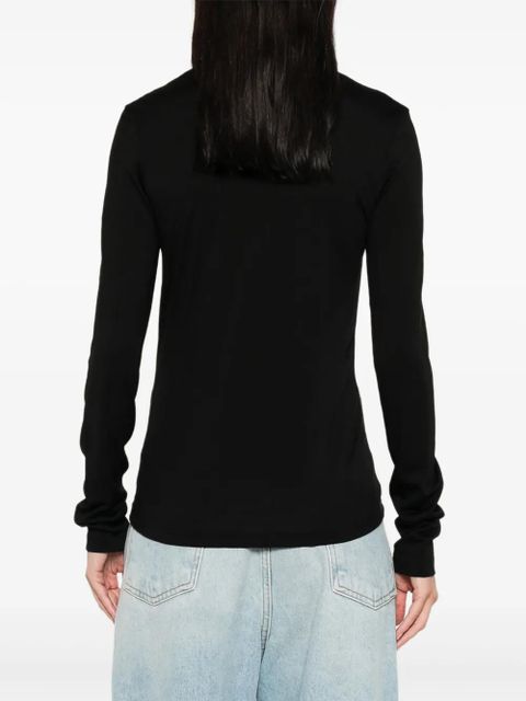 Róhe long-sleeved open-front cardigan - Black