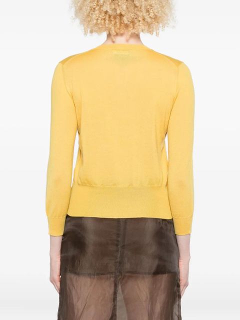 Prada long-sleeved cardigan - Yellow