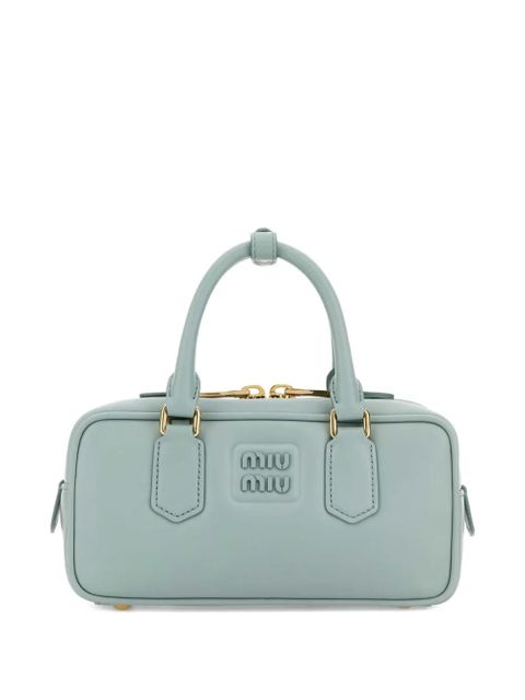 Miu Miu Arcadie leather top-handle handbag - Blue - zdjęcie produktu nr 1