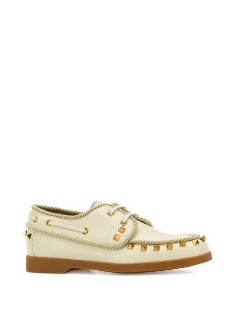 Valentino Garavani Rockstud boat shoes - Neutrals - zdjęcie produktu nr 2