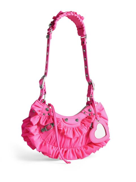 Balenciaga Le Cagole ruffles shoulder bag - Pink - zdjęcie produktu nr 2