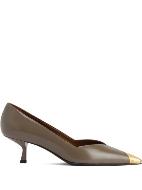Giuseppe Zanotti 50mm Melaine pointed pumps - Brown - zdjęcie produktu nr 1
