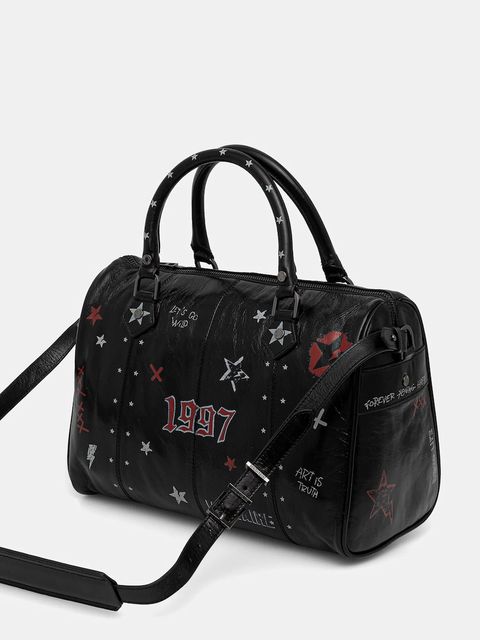 ZADIG&VOLTAIRE torebka skórzana kolor czarny LWBA04145