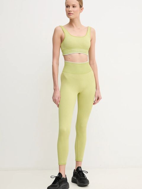 Calvin Klein Performance legginsy treningowe kolor beżowy gładkie 00GWS4L643 - zdjęcie produktu nr 2