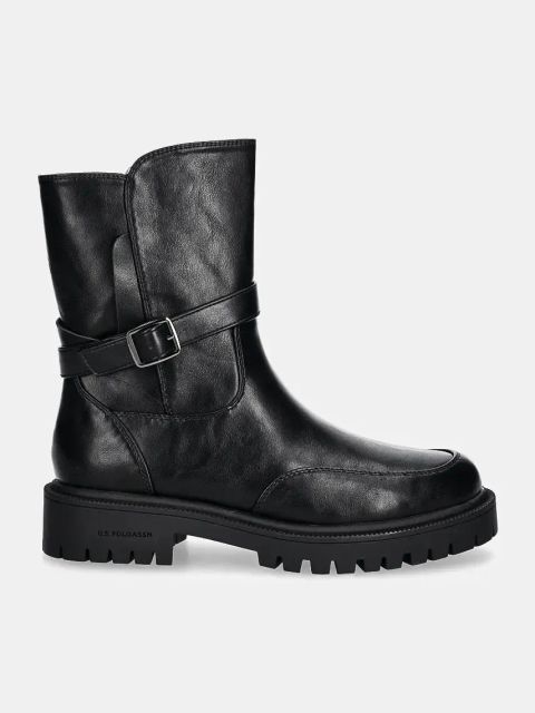 U.S. Polo Assn. botki KARMA damskie kolor czarny na platformie KARMA012W/DY1