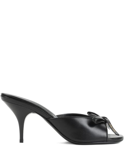 Miu Miu 70mm leather heeled sandals - Black - zdjęcie produktu nr 1