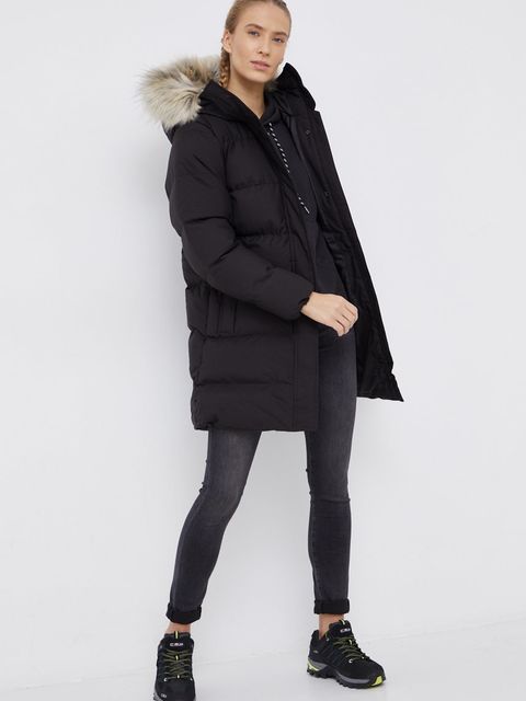 Helly Hansen kurtka damska kolor czarny zimowa - zdjęcie produktu nr 2