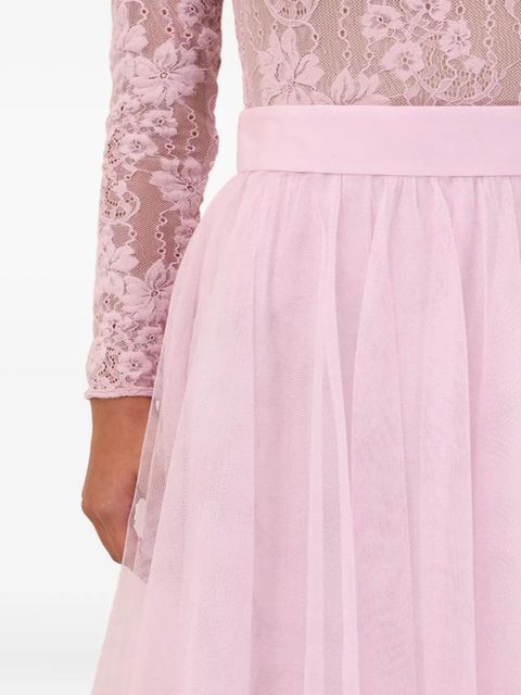 ZIMMERMANN tulle pleated maxi skirt - Pink - zdjęcie produktu nr 2