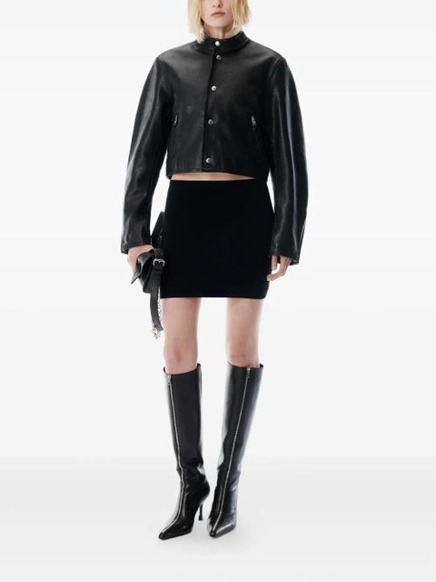 Alexander Wang 85mm Vera zip-detail pointed-toe boots - Black