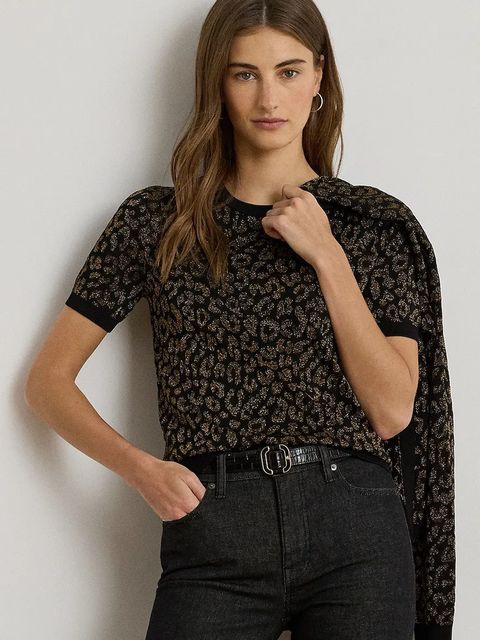 Lauren Ralph Lauren sweter damski kolor czarny lekki 200979660