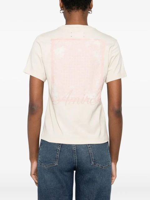 AMIRI embroidered-logo T-shirt - Neutrals