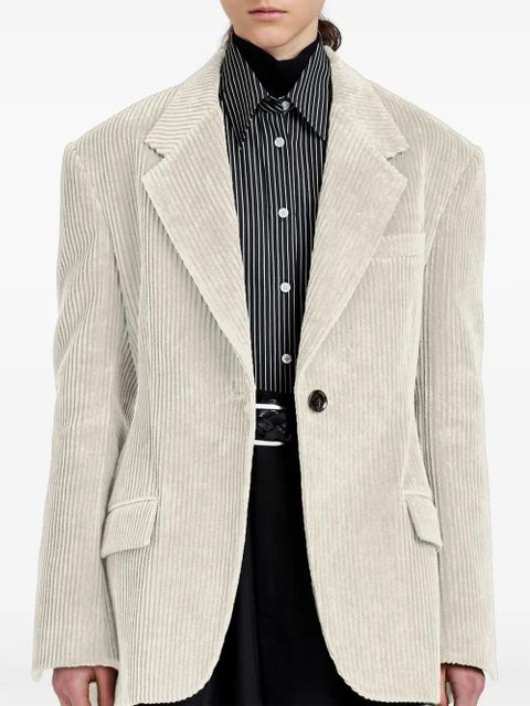 Proenza Schouler corduroy single-breasted blazer - Neutrals