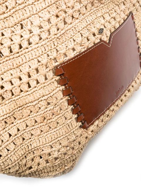 Ba&Sh Ara raffia tote bag - Neutrals