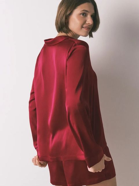 women'secret komplet piżamowy damska kolor bordowy 2542475 - zdjęcie produktu nr 2