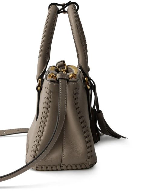 Prada mini Galleria leather tote bag - Grey