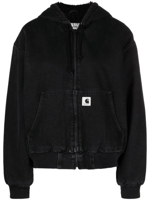 Carhartt WIP logo-patch cotton jacket - Black - zdjęcie produktu nr 1