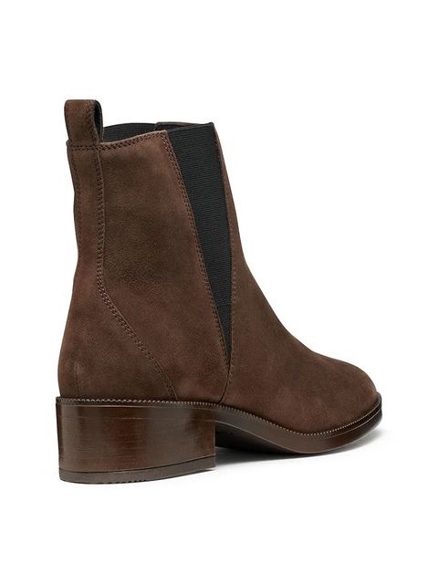 Geox sztyblety D CAMEXIA damskie kolor brązowy na płaskim obcasie D565EA 00021 C6006