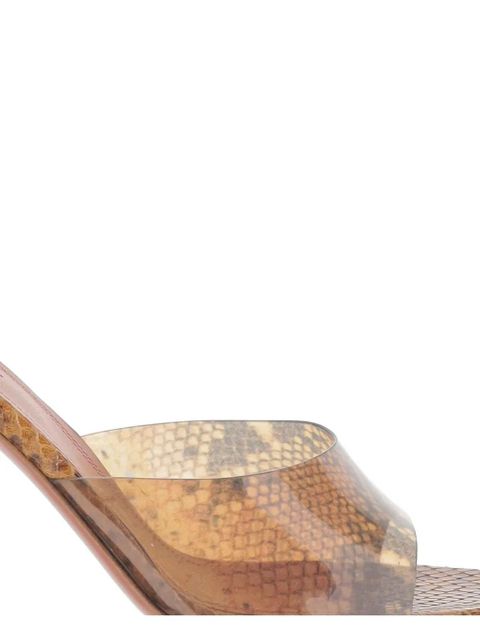 Amina Muaddi Lupita Glass Slipper mules - Brown
