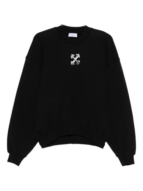 Off-White logo-print sweatshirt - Black