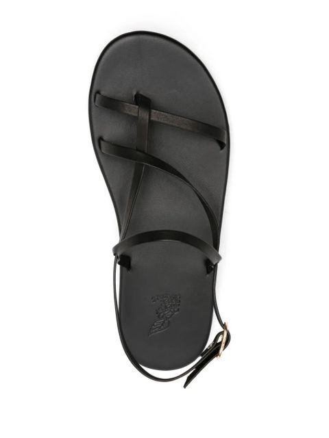 Ancient Greek Sandals Alethea flat leather sandals - Black