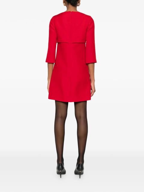 Valentino Garavani bow-detail mini dress - Red
