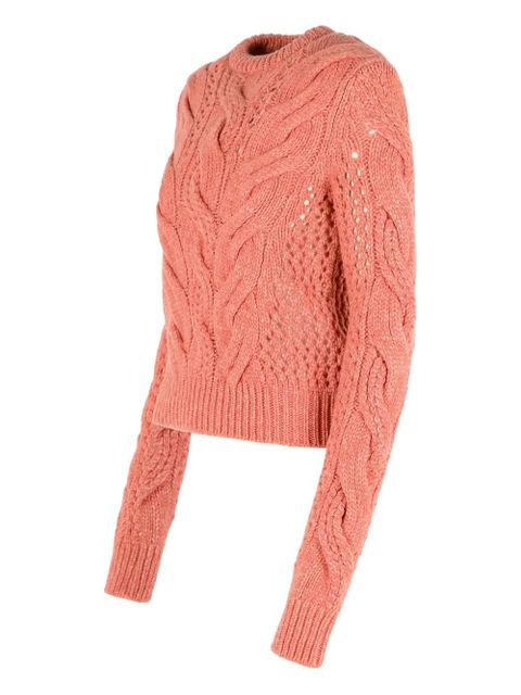 Sportmax Radio braided sweater - Pink
