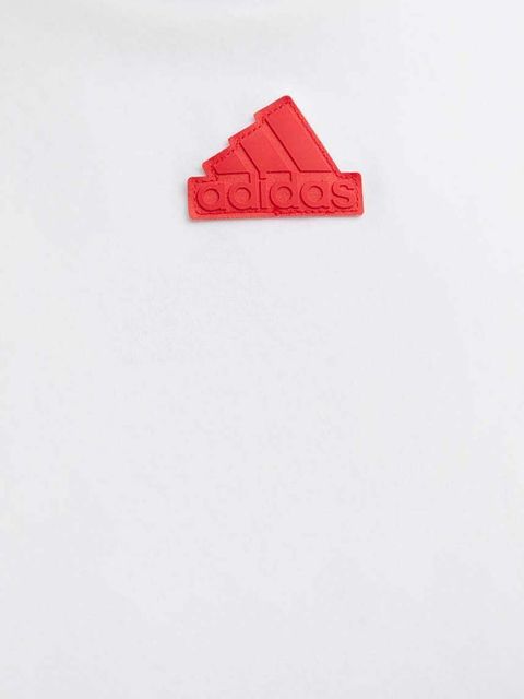 adidas bluza Express damska kolor beżowy z kapturem z aplikacją IW8634