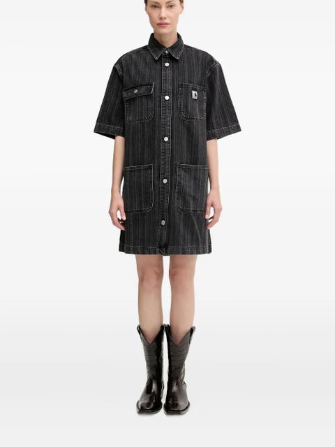 Carhartt WIP pinstripe shirt dress - Black - zdjęcie produktu nr 1