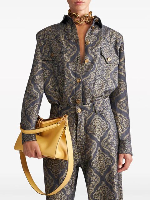 ETRO medium Vela leather shoulder bag - Yellow - zdjęcie produktu nr 2