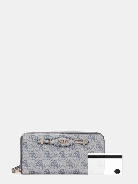 Guess portfel KATYA damski kolor niebieski SWSG96 52146