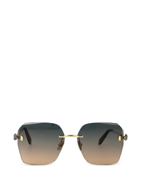 Bvlgari Serpenti Forever square-frame sunglasses - Gold - zdjęcie produktu nr 1