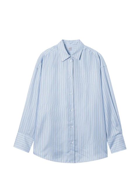 TOTEME striped silk shirt - Blue - zdjęcie produktu nr 1
