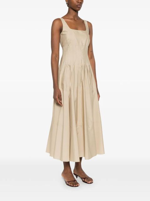 Max Mara pleated midi dress - Neutrals