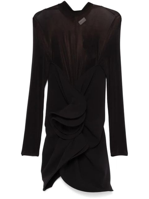 Magda Butrym sculptural high-neck mini dress - Black - zdjęcie produktu nr 1